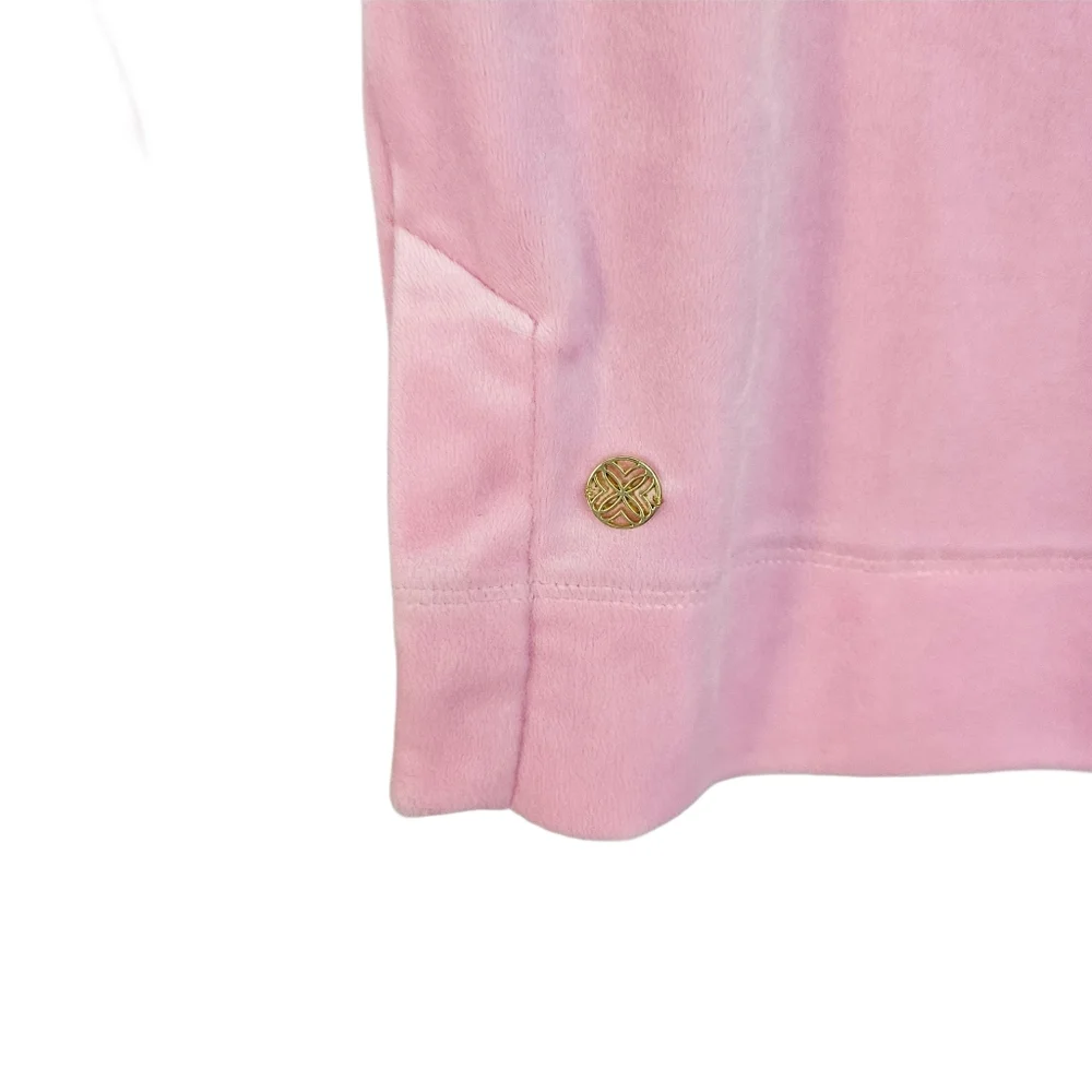 LILLY PULITZER Ciana Velour Top In Conch Shell Pink - Picture 5 of 10
